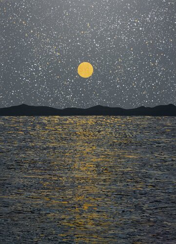 Night at sea 8 von Ivan Didovodiuk, Malerei kaufen auf Singulart