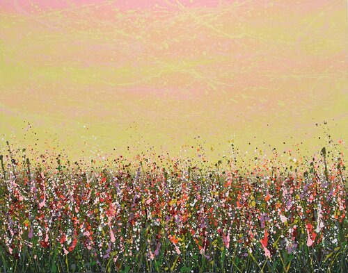 Field with flowers 99 van Ivan Didovodiuk, Schilderij te koop op Singulart