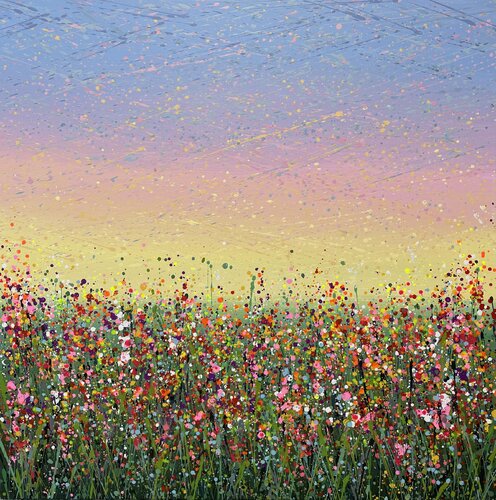 Field with flowers 103 di Ivan Didovodiuk, Pittura in vendita su Singulart