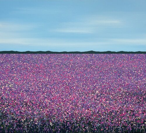 Purple field di Ivan Didovodiuk, Pittura in vendita su Singulart