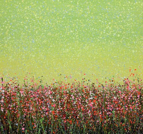 Field with flowers 105 van Ivan Didovodiuk, Schilderij te koop op Singulart