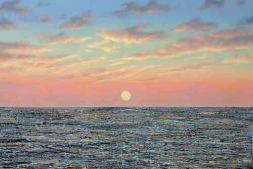 Sunset on the sea 12 di Ivan Didovodiuk, Pittura in vendita su Singulart