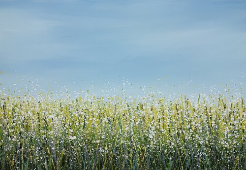Field with flowers 112 di Ivan Didovodiuk, Pittura in vendita su Singulart