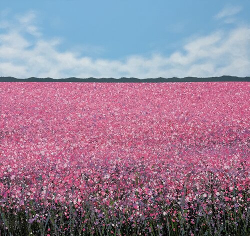 Pink field 7 de Ivan Didovodiuk, Pintura a la venta en Singulart