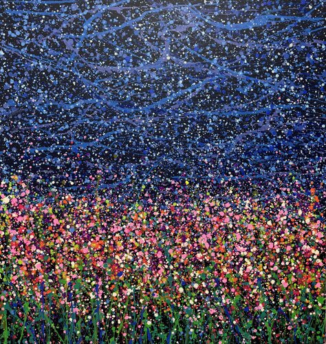 Field At Night 12 di Ivan Didovodiuk, Pittura in vendita su Singulart