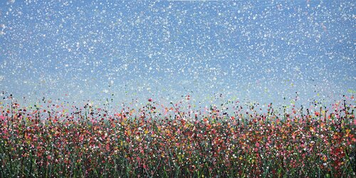 Field with flowers 117 di Ivan Didovodiuk, Pittura in vendita su Singulart