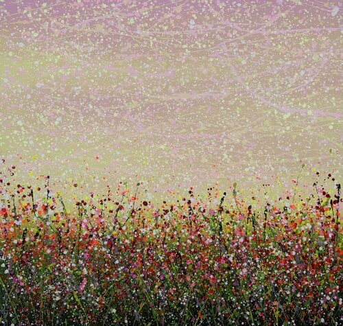 Field with flowers 119 van Ivan Didovodiuk, Schilderij te koop op Singulart