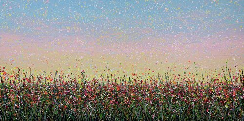 Field with flowers 121 di Ivan Didovodiuk, Pittura in vendita su Singulart