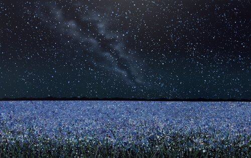 Blue field von Ivan Didovodiuk, Malerei kaufen auf Singulart