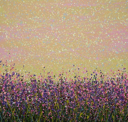 Field with flowers 122 di Ivan Didovodiuk, Pittura in vendita su Singulart