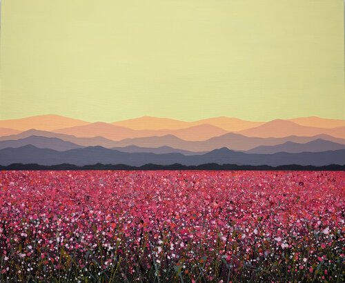 Field with flowers 127 von Ivan Didovodiuk, Malerei kaufen auf Singulart