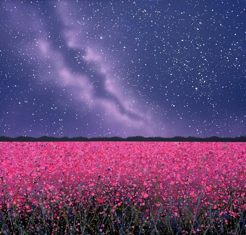 Pink field 11 by Ivan Didovodiuk, Painting for Sale on Singulart