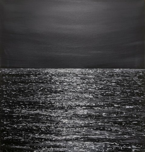Night on the Black Sea di Ivan Didovodiuk, Pittura in vendita su Singulart