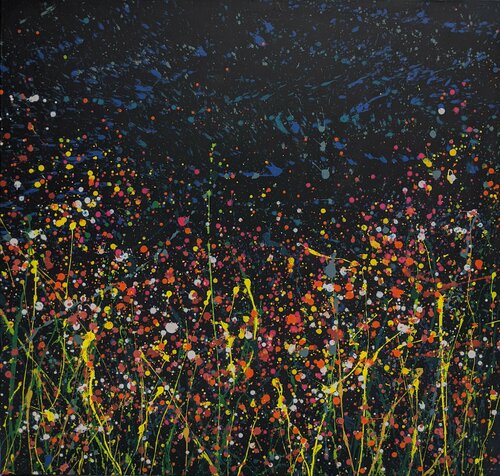 Night flowers di Ivan Didovodiuk, Pittura in vendita su Singulart