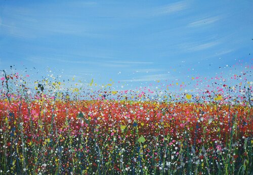 Field with flowers 8 di Ivan Didovodiuk, Pittura in vendita su Singulart