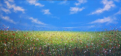 Poppy field 7 di Ivan Didovodiuk, Pittura in vendita su Singulart