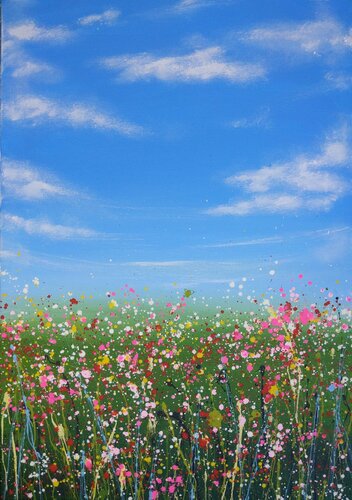 Field with flowers 11 di Ivan Didovodiuk, Pittura in vendita su Singulart