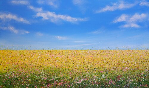 Yellow field di Ivan Didovodiuk, Pittura in vendita su Singulart