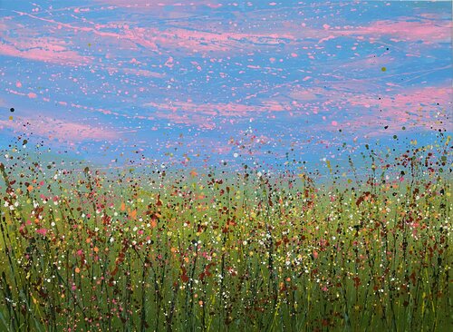 Field with flowers 15 di Ivan Didovodiuk, Pittura in vendita su Singulart