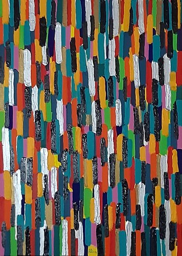 Le Vie Del Mondo van Aline De Souza Lopes, Schilderij te koop op Singulart