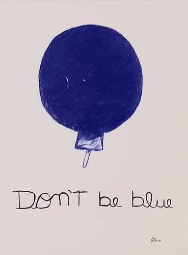 Don't Be Blue von Aline De Souza Lopes, Malerei kaufen auf Singulart