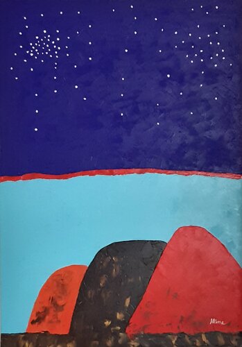 Montagne Stellate V van Aline De Souza Lopes, Schilderij te koop op Singulart