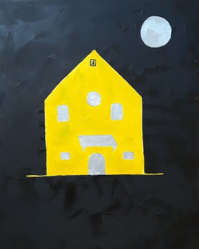 La Chiesa Della Luna van Aline De Souza Lopes, Schilderij te koop op Singulart