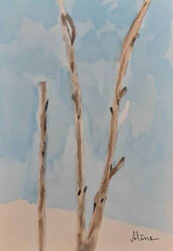 Alberi in fuga par Aline De Souza Lopes, Œuvre sur papier en vente sur Singulart