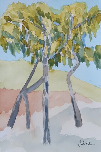 Il Primo Albero by Aline De Souza Lopes, Work on Paper for Sale on Singulart