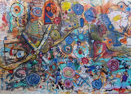 Energie des Lebens von Jasna Milosavac, Malerei kaufen auf Singulart