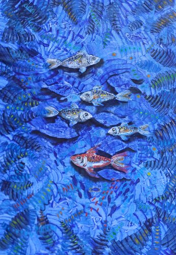 Meerwiese van Jasna Milosavac, Schilderij te koop op Singulart