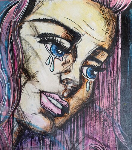 Love van Jasna Milosavac, Schilderij te koop op Singulart