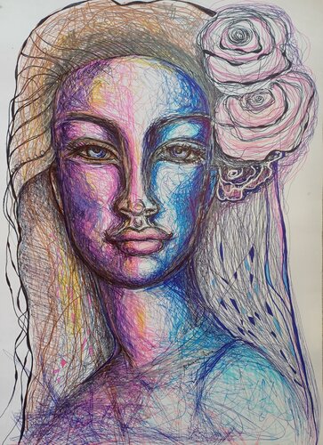 Rosa par Jasna Milosavac, Dessin en vente sur Singulart