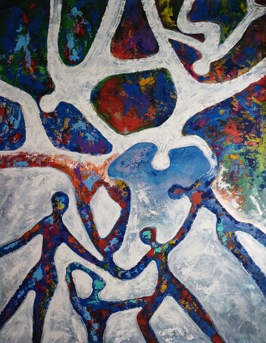 Zusammen von Jasna Milosavac, Malerei kaufen auf Singulart