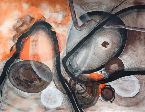 Komposition von Jasna Milosavac, Malerei kaufen auf Singulart