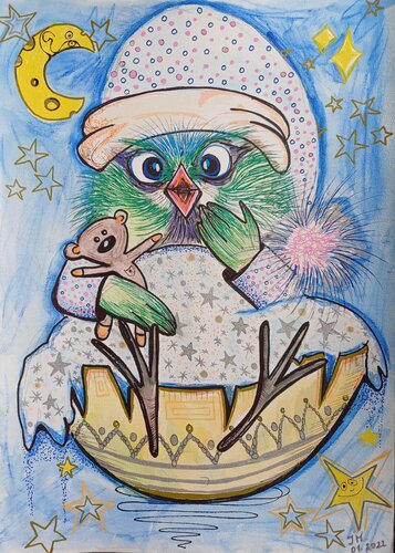 Gute Nacht by Jasna Milosavac, Drawing for Sale on Singulart