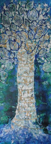 Goldener Baum von Jasna Milosavac, Malerei kaufen auf Singulart