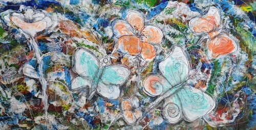 Schmetterlinge von Jasna Milosavac, Malerei kaufen auf Singulart