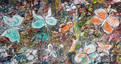 Schmetterlinge de Jasna Milosavac, Pintura a la venta en Singulart