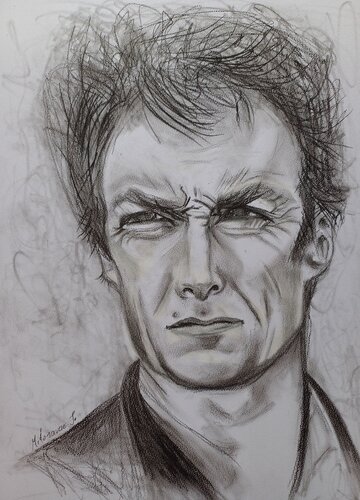 Clint di Jasna Milosavac, Disegno in vendita su Singulart