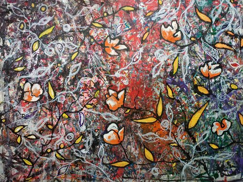 Sommerwiese von Jasna Milosavac, Malerei kaufen auf Singulart