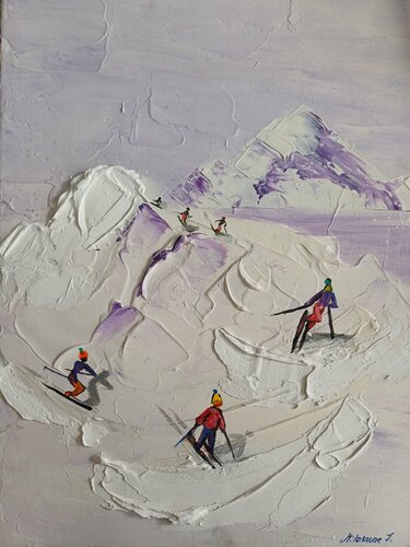 Die Berge von Jasna Milosavac, Malerei kaufen auf Singulart