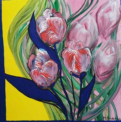 Tulpen von Jasna Milosavac, Malerei kaufen auf Singulart