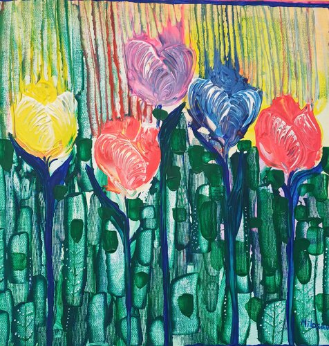 Tulpen de Jasna Milosavac, Pintura a la venta en Singulart