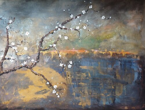 Blüten der Hoffnung by Jasna Milosavac, Painting for Sale on Singulart