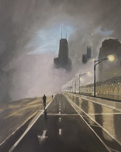 Chicagotham di Sophie Cousineau, Pittura in vendita su Singulart