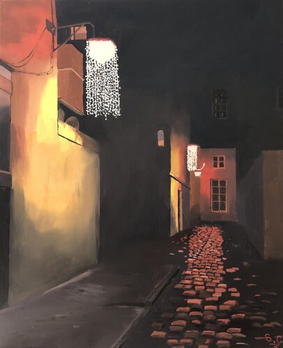 Nuit mystique di Sophie Cousineau, Pittura in vendita su Singulart