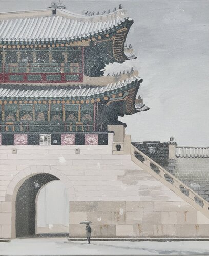 Gyeongbokgung par Sophie Cousineau, Peinture en vente sur Singulart