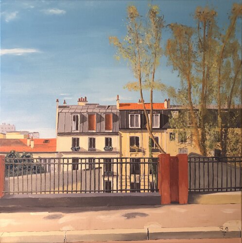 Flânerie parisienne di Sophie Cousineau, Pittura in vendita su Singulart