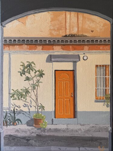 La porte dérobée di Sophie Cousineau, Pittura in vendita su Singulart
